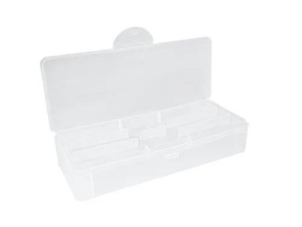 Instrumenten Box, transparent, Plastik, 22cm x 6,5cm x 3,5cm