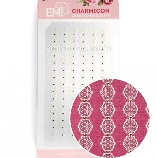 Charmicon 3D Stickers, Ornament White 3