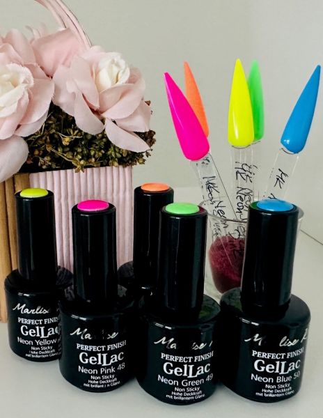 Marlise K Gellac Neon 14 ml, neue Rezeptur, mit integriertem Finish Gel, Set oder einzeln
