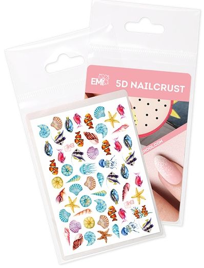 Nailcrust Pattern Slider, 5D 18 Sea Breeze