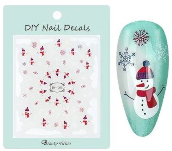 Nail Stickerr Snowmen self-adhesive