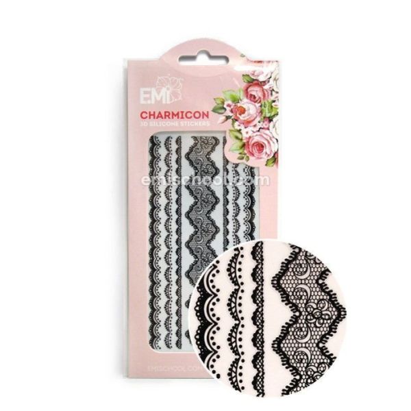 Charmicon 3D Stickers, lace black, statt Fr. 6.90, selbstklebend