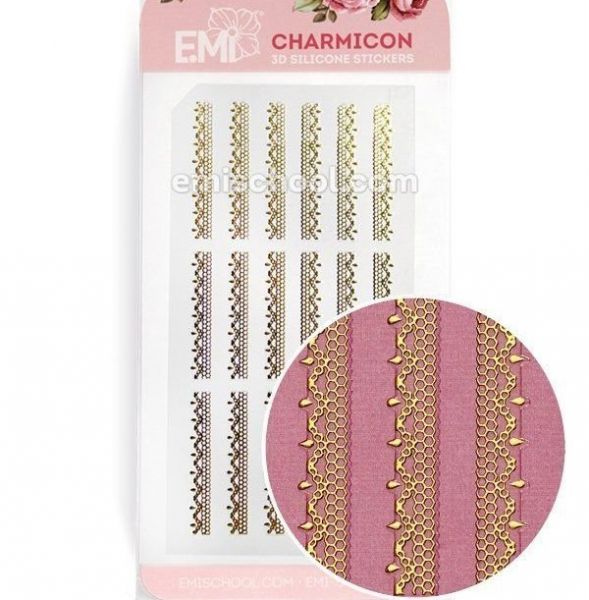 Charmicon 3D Stickers, Ornament Gold 2