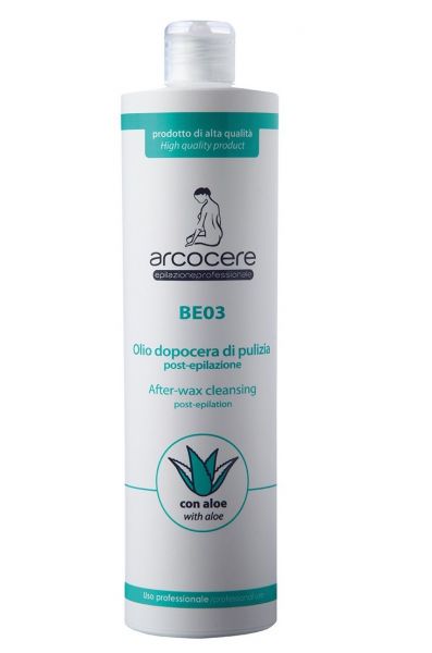 Huile de nettoyage rafraîchissant avec Aloé Vera, pos-épilation 500 ml