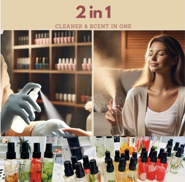 Nail Cleaner & Room Freshener in one product with a Summer Scent in 4 Fragrance Notes 100 ml