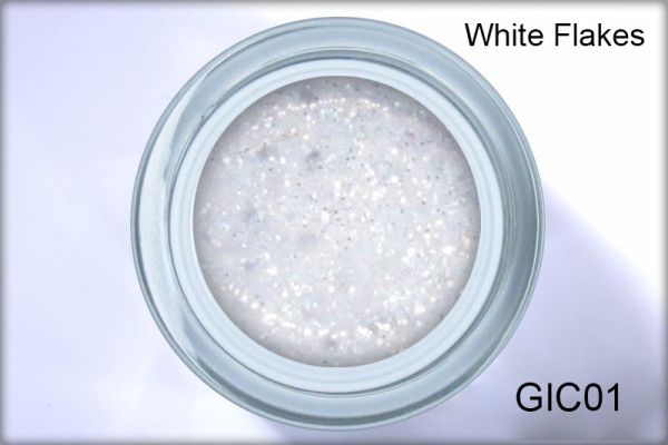 Ice Crystal Gel White Flakes 4,5 ml