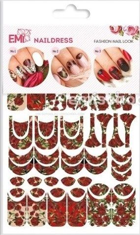 Naildress Slider Design Red Roses