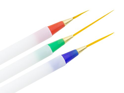 3-teiliges Pinselset für Linienmalerei, kurz/mittel/sehr lang