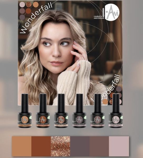 I.Am Gellac "Wonderfall" Collection, 6 Farben à 7 ml, vegan, Spezialpreis, lieferbar bis Ende Septem