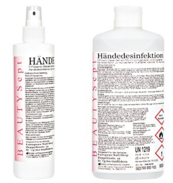 Hands disinfection